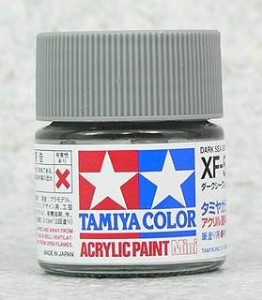 TAMIYA 壓克力系水性漆 10ml 暗海灰色 XF-